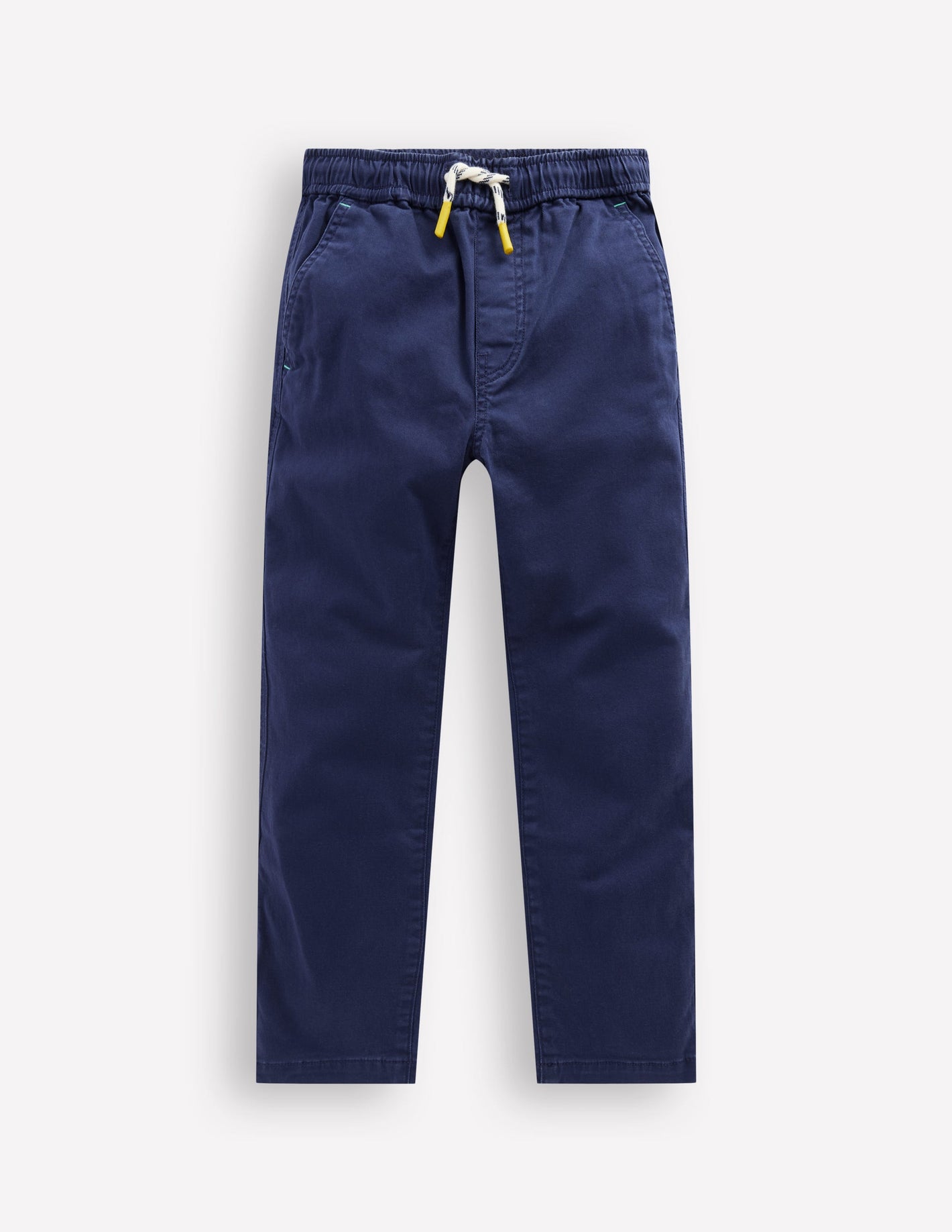 Slim Pull-On Trousers-College Navy