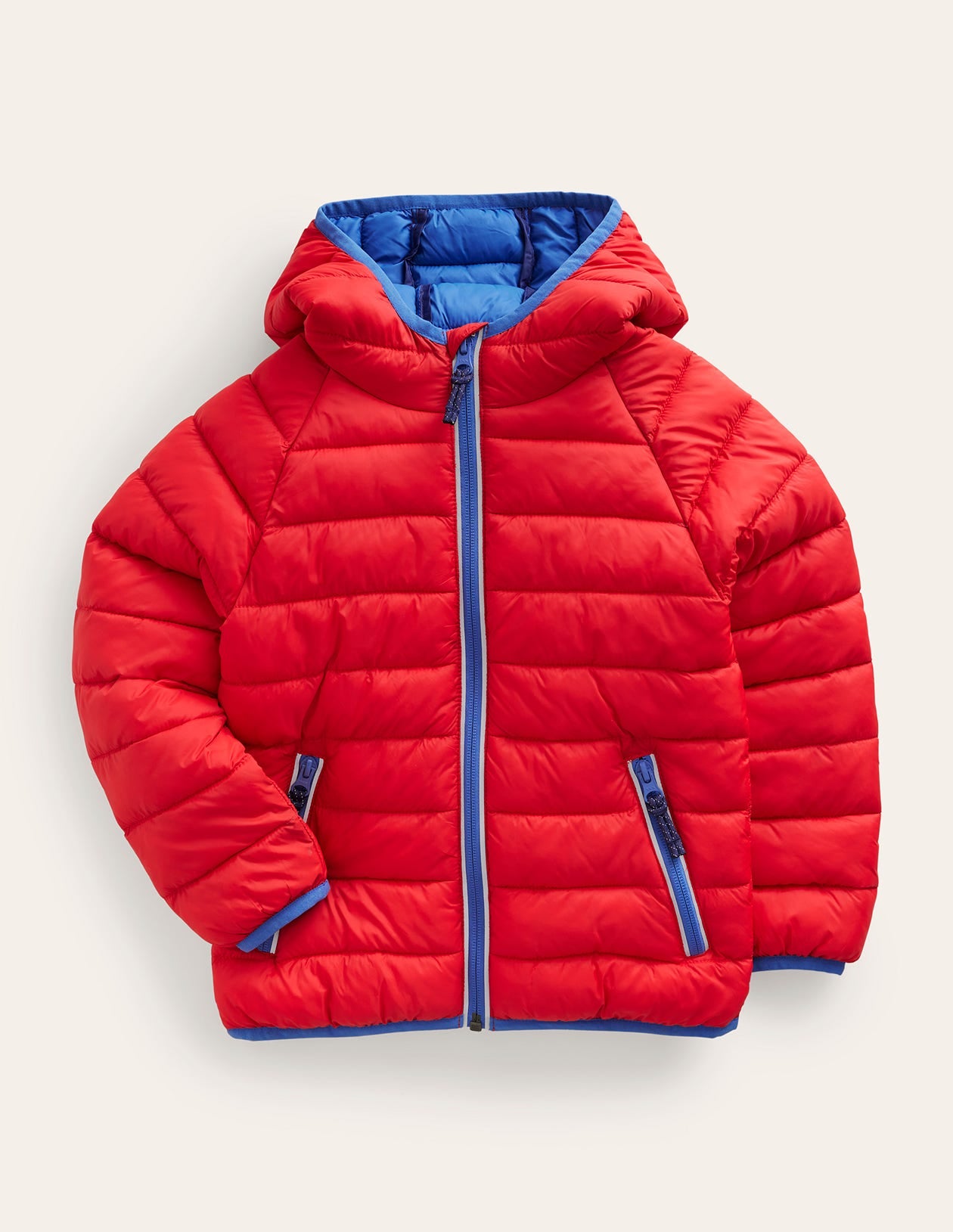 Pack-Away Padded Jacket-Red