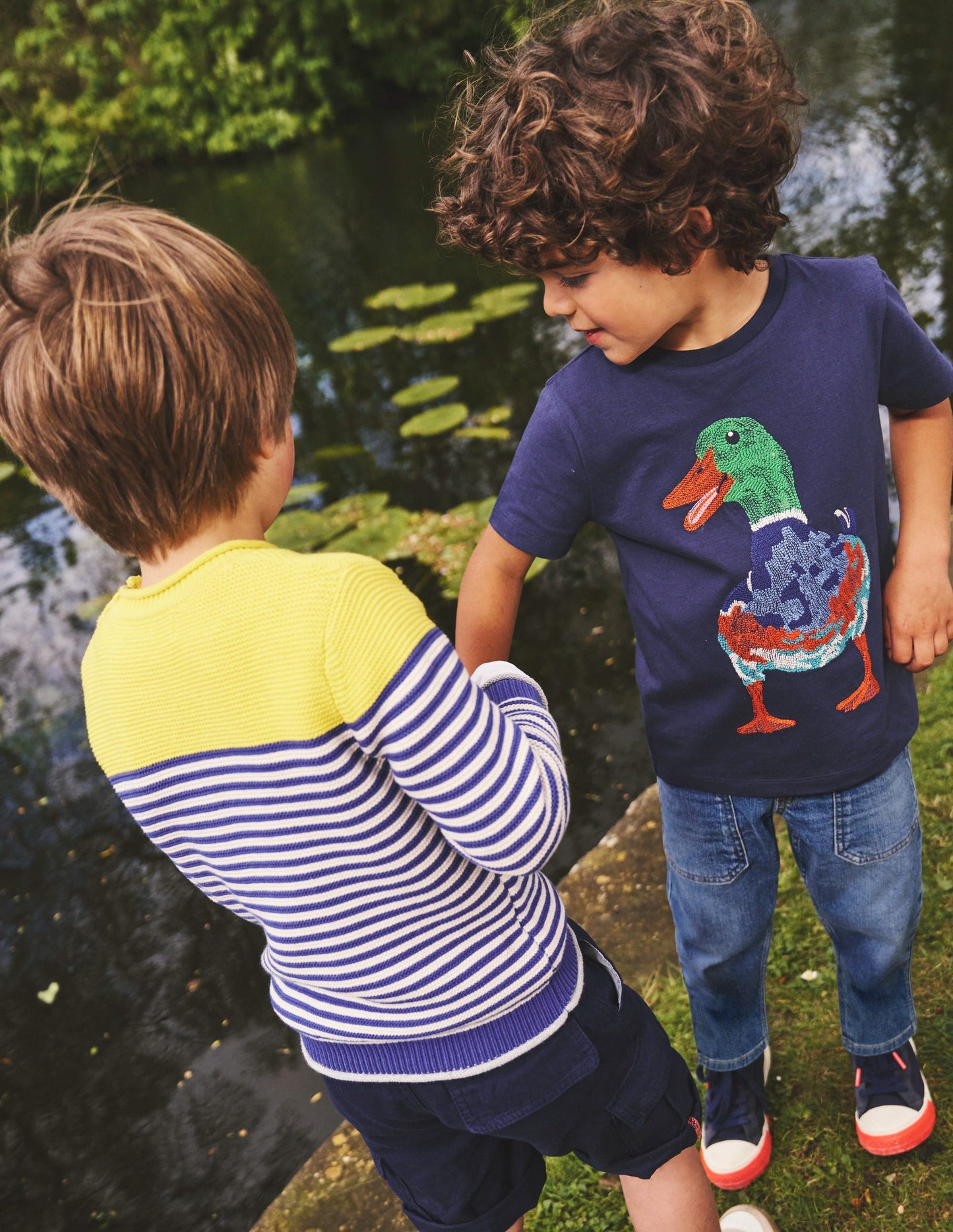 Superstitch Animal T-shirt-College Navy Duck