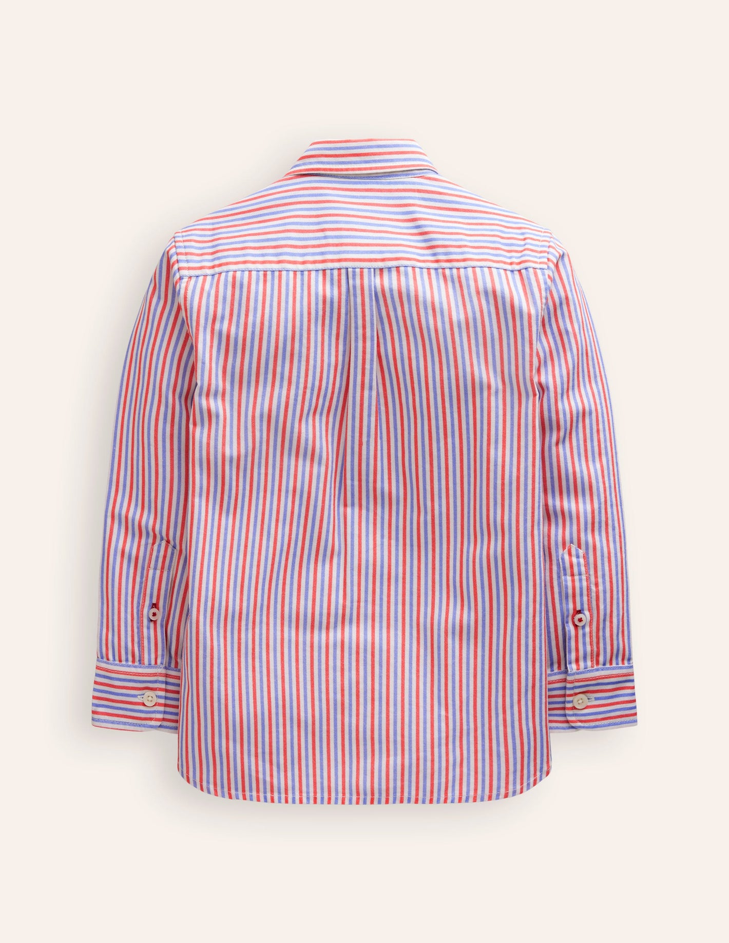 Oxford Shirt-Poppy Red/Blue Stripe