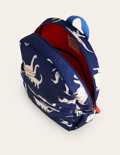 Backpack-Starboard Blue Dinosaurs