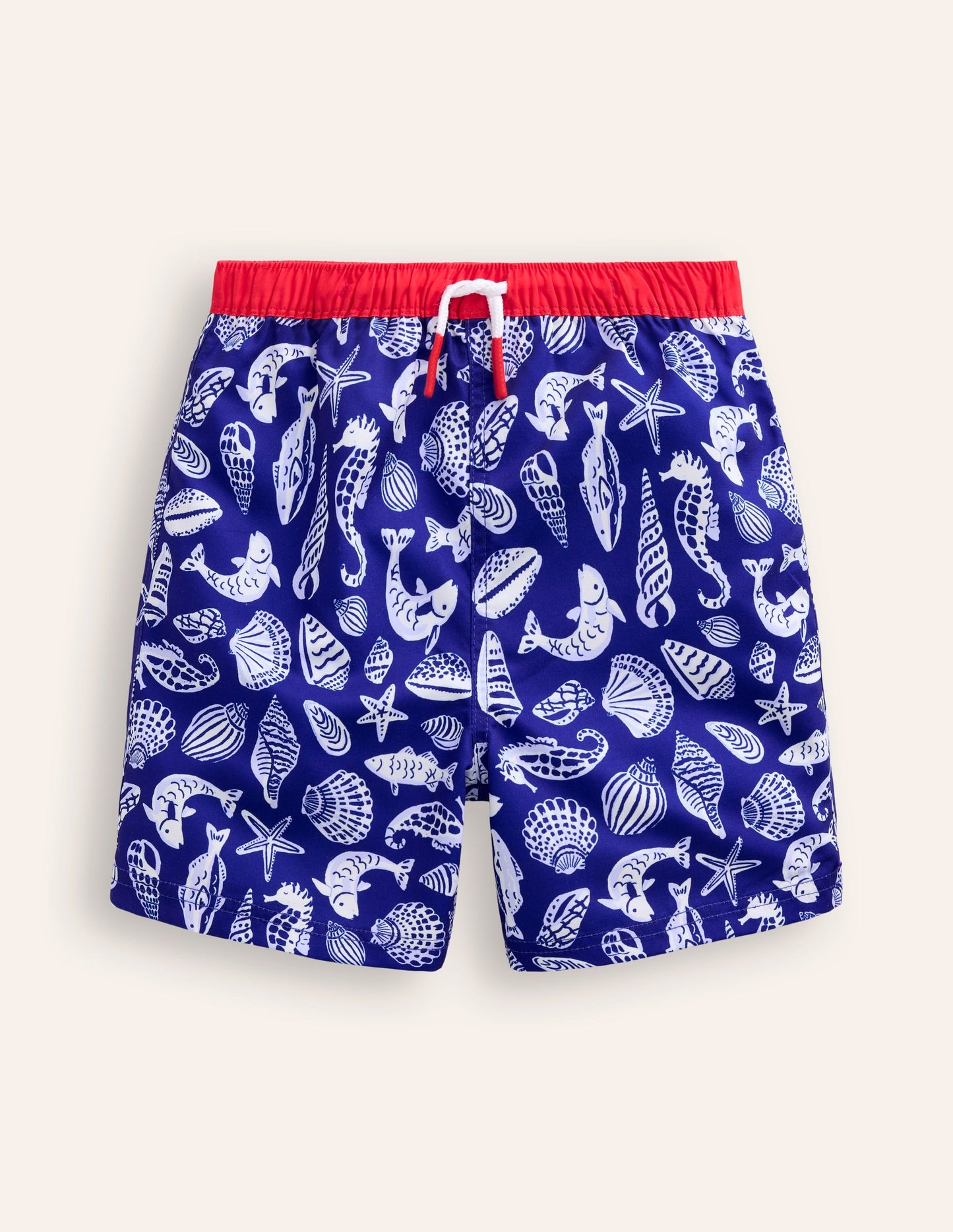 Swim Shorts-Sapphire Blue Seashore