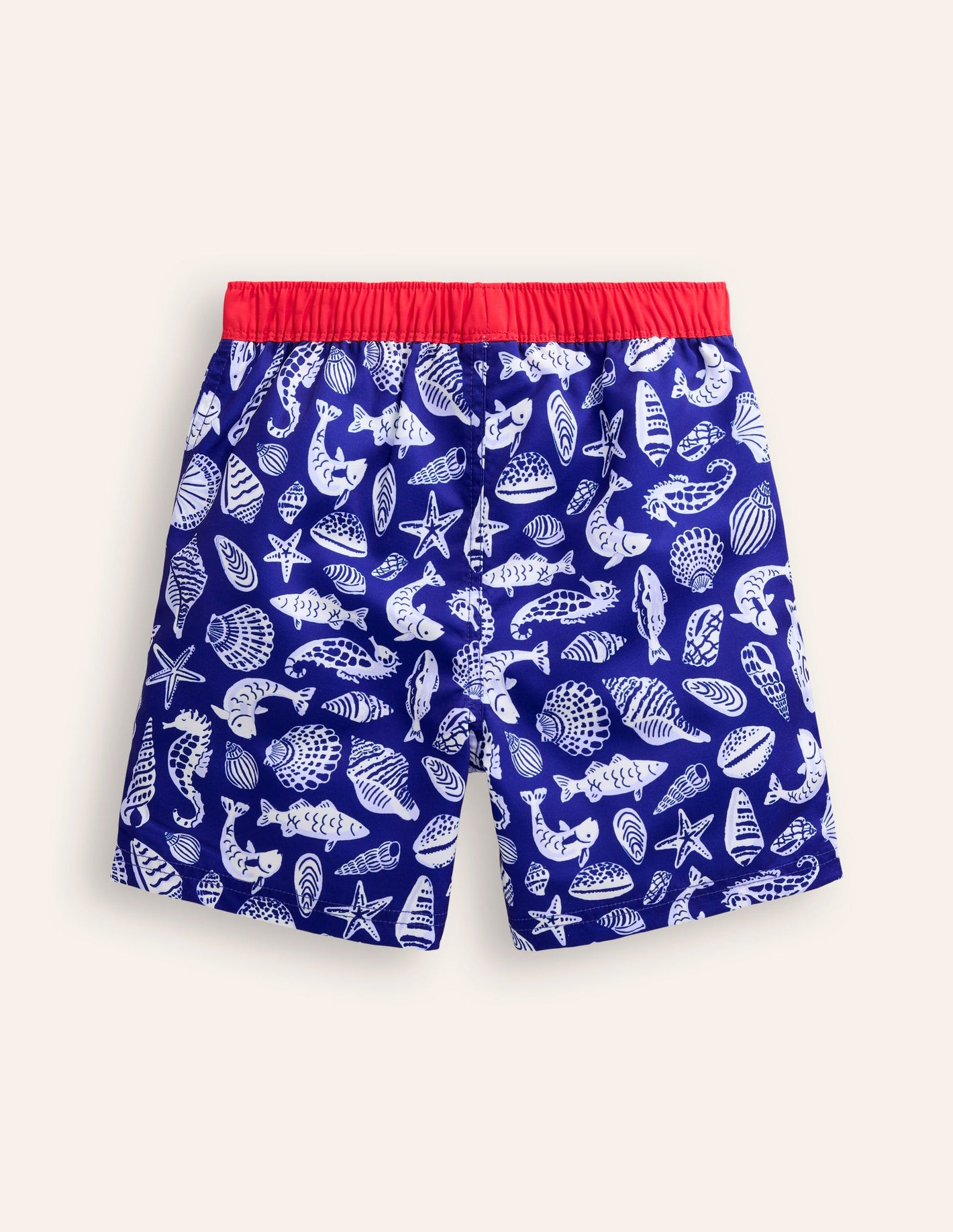 Swim Shorts-Sapphire Blue Seashore