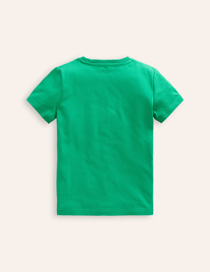 Short Sleeve Boucle T-Shirt-Topaz Green Rats