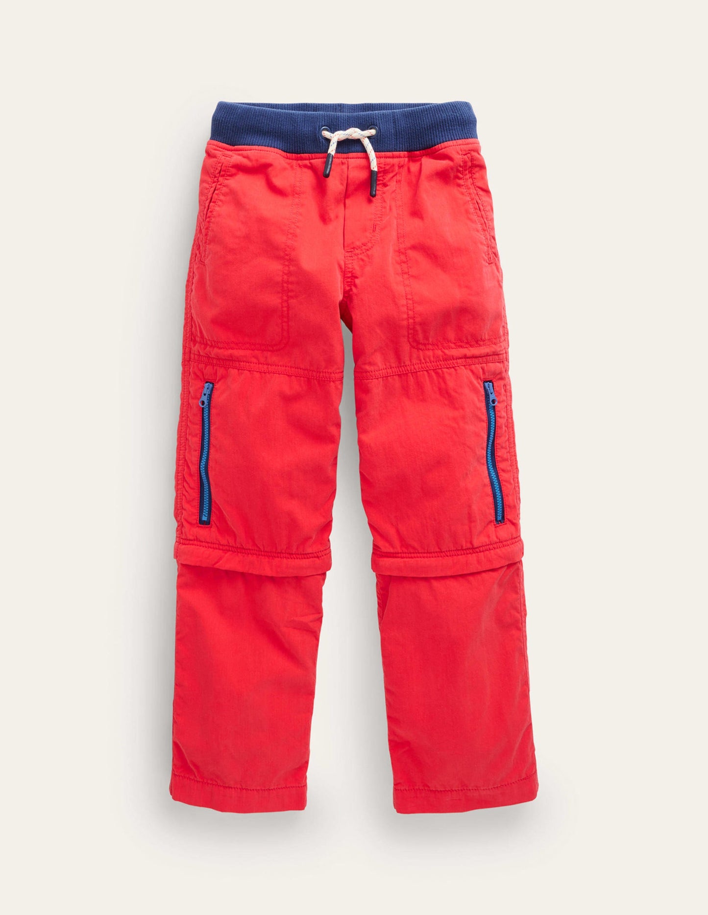 Zip-off Techno Trousers-Firecracker Red