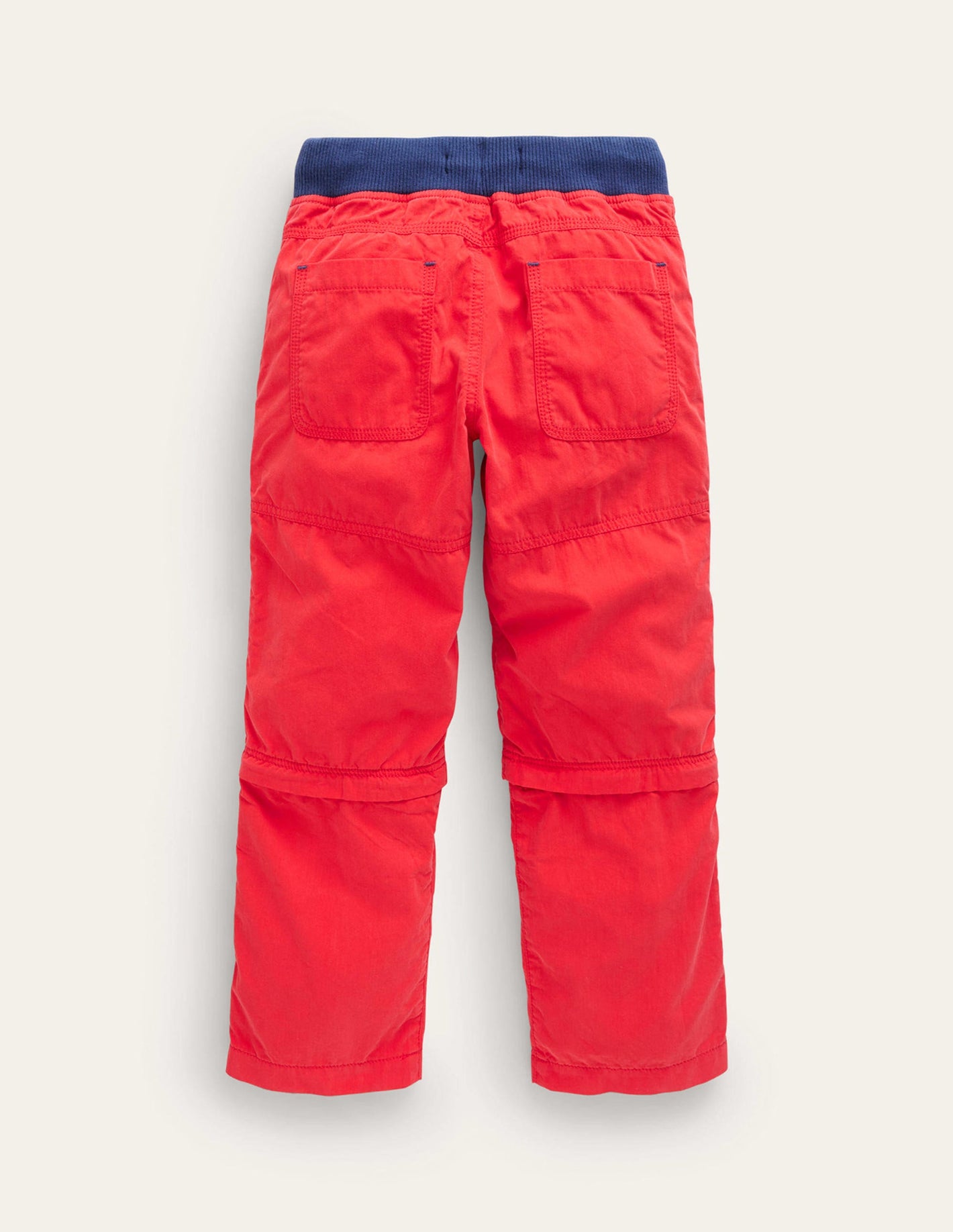 Zip-off Techno Trousers-Firecracker Red