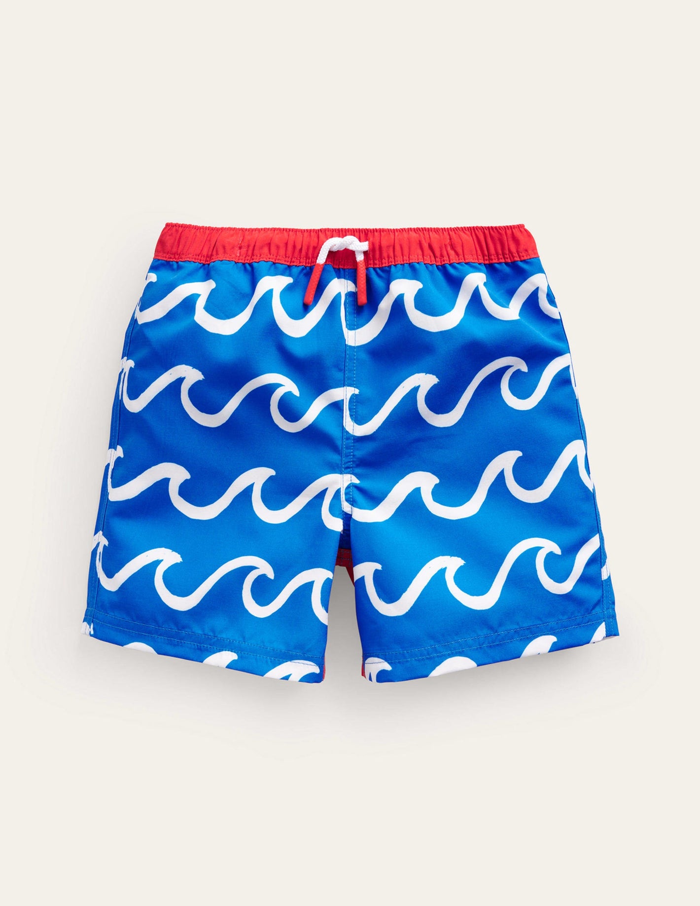 Swim Shorts-Greek Blue Shark Wave