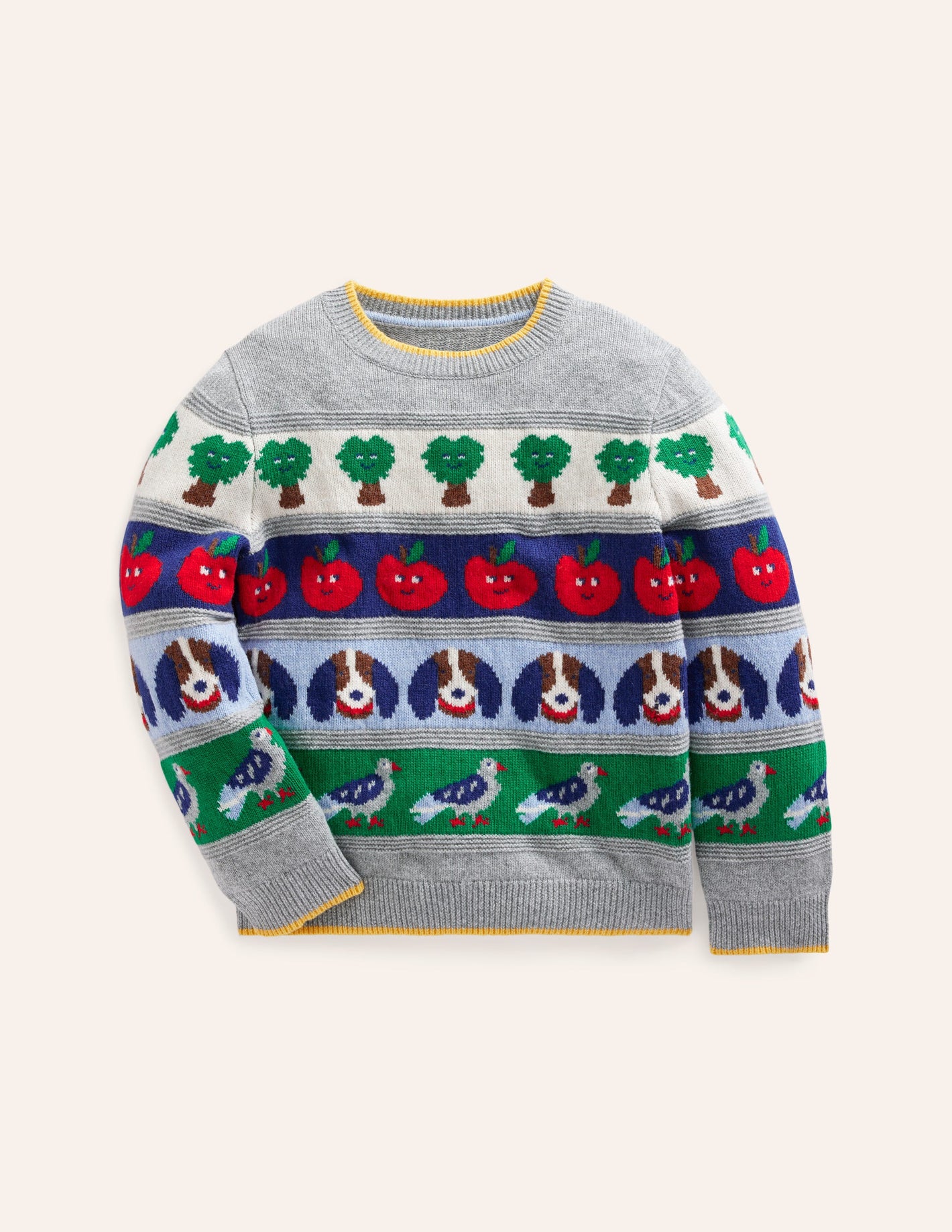 Fair Isle Jumper-Multi Animals