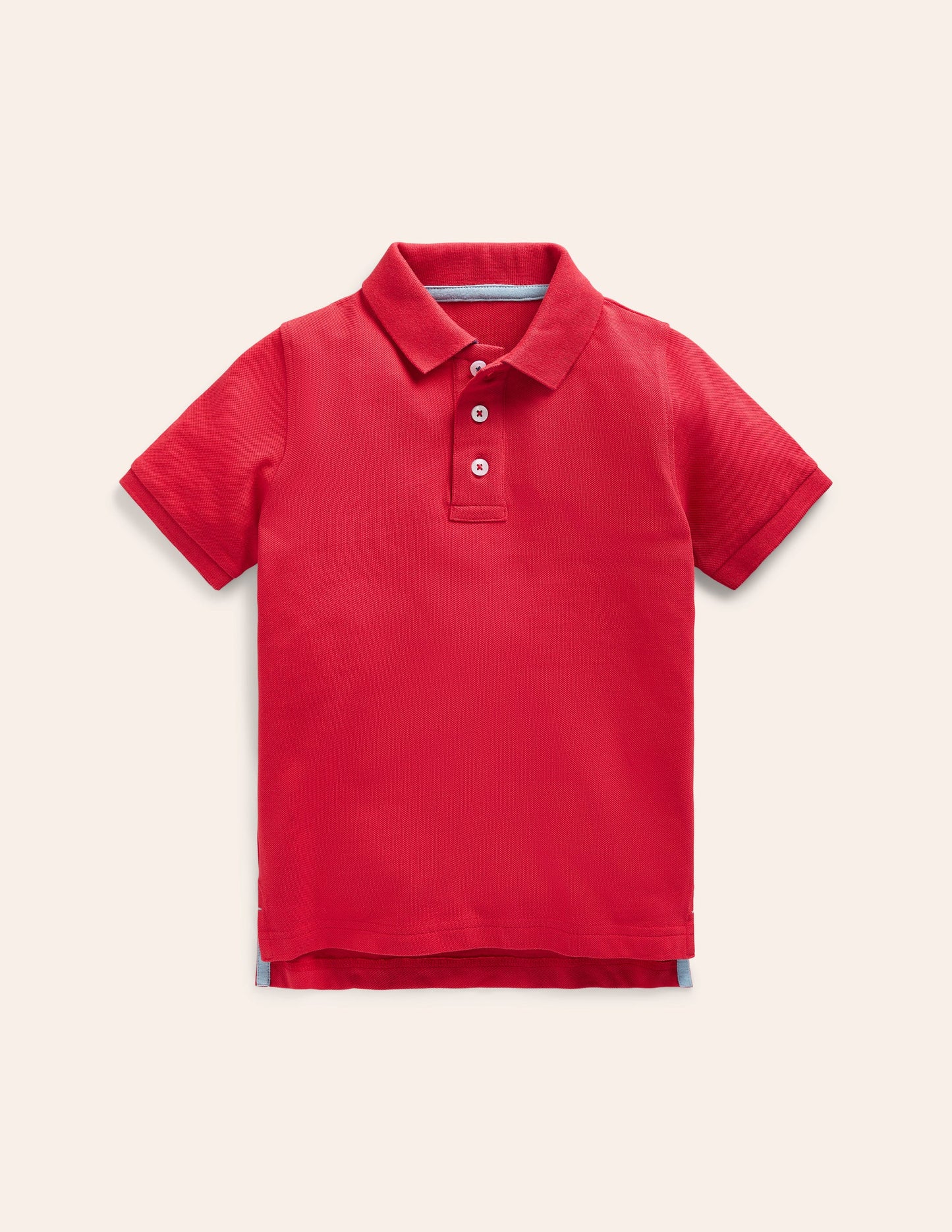 Piqué Polo Shirt-Rockabilly Red