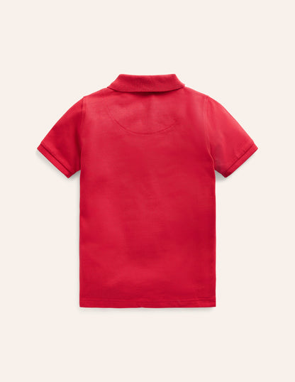 Piqué Polo Shirt-Rockabilly Red