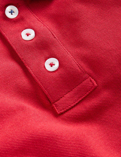 Piqué Polo Shirt-Rockabilly Red