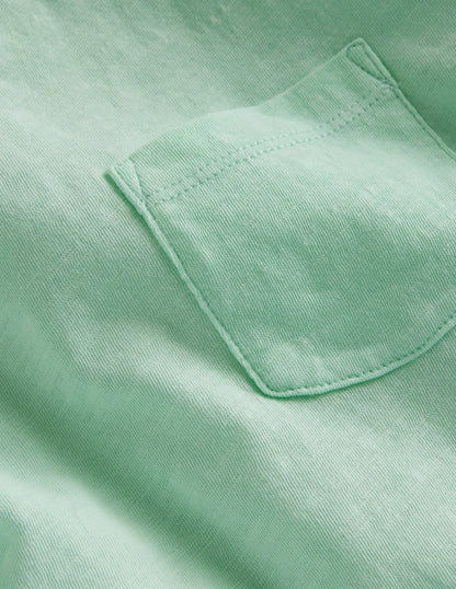 Washed Slub T-shirt-Aloha Green