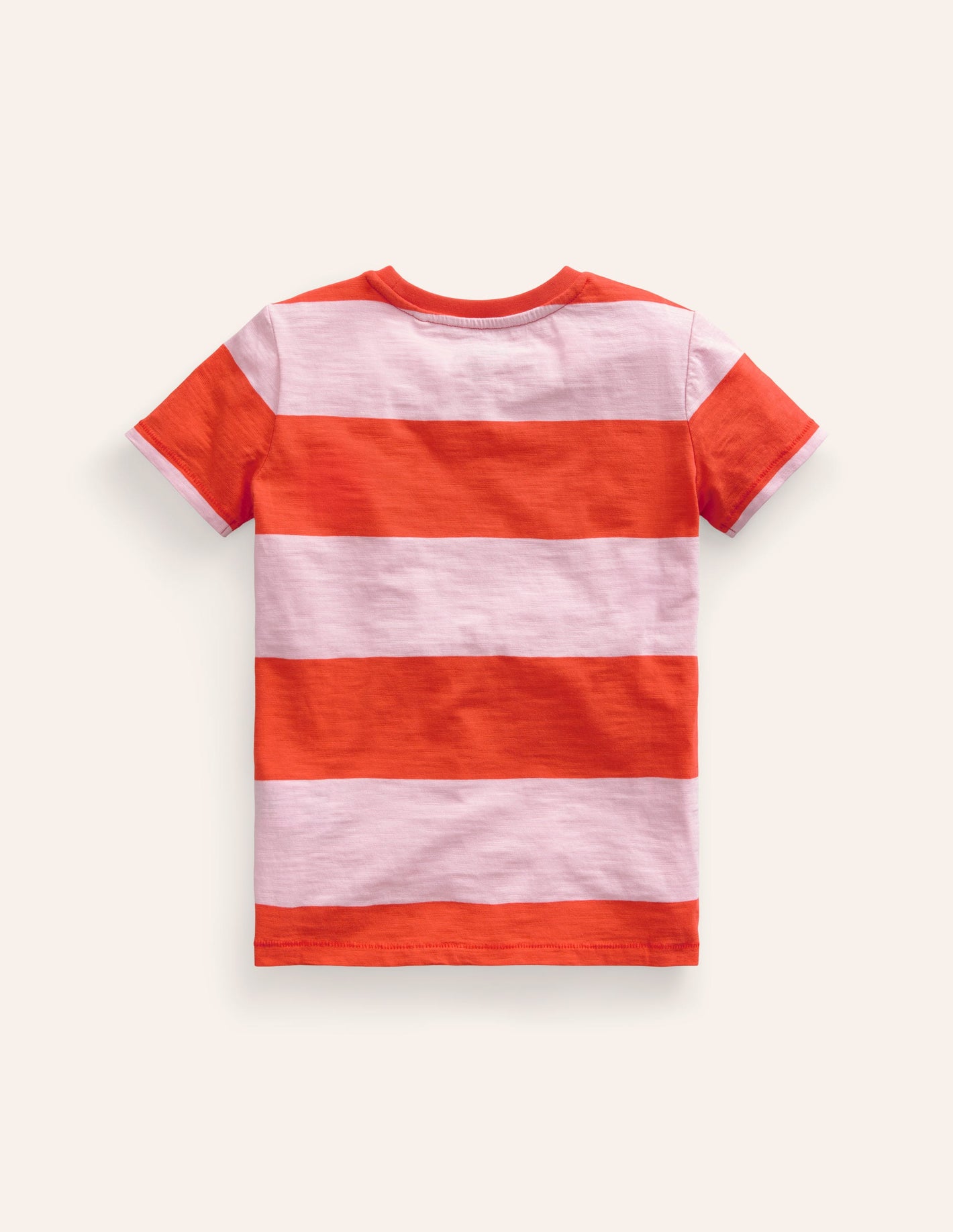 Washed Slub T-shirt-Firecracker/Formica Pink