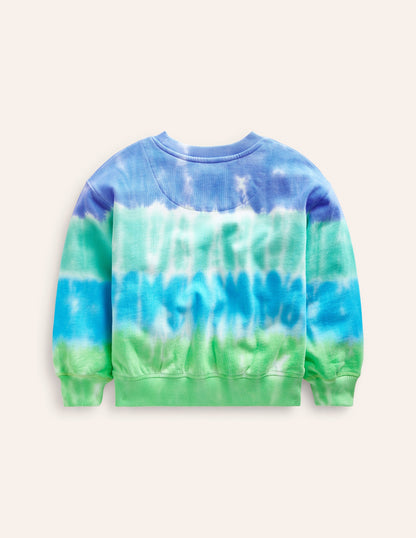 Tie Dye Sweatshirt-Blue Tie Dye