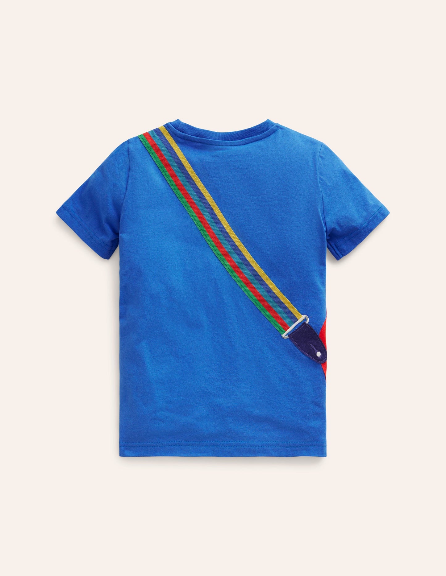 Appliqué Guitar T-shirt-Duck Egg Blue Guitar