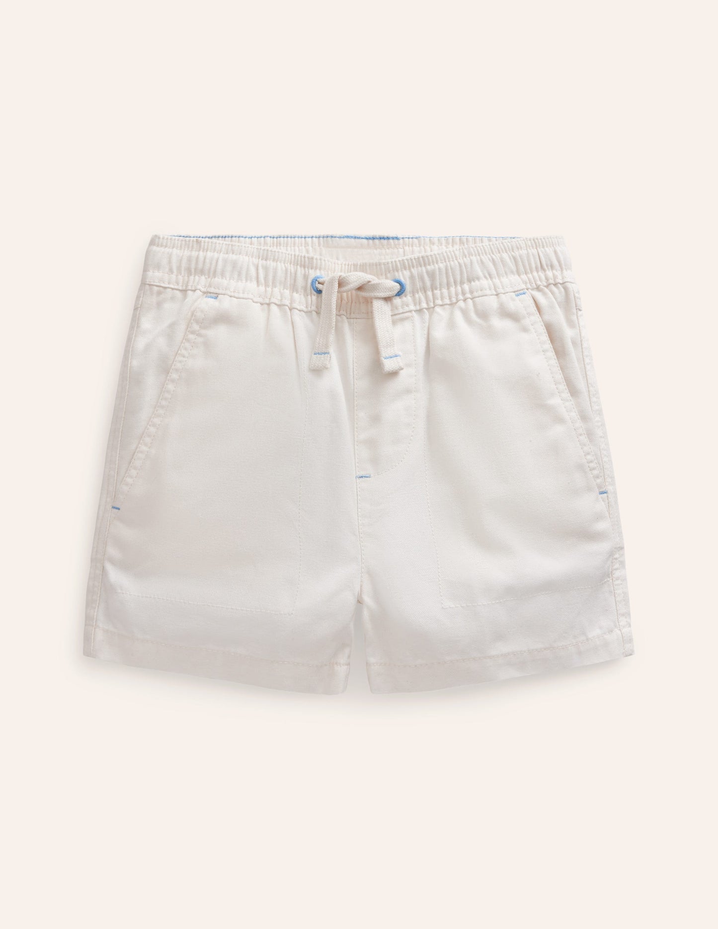 Pull-on Dock Shorts-White