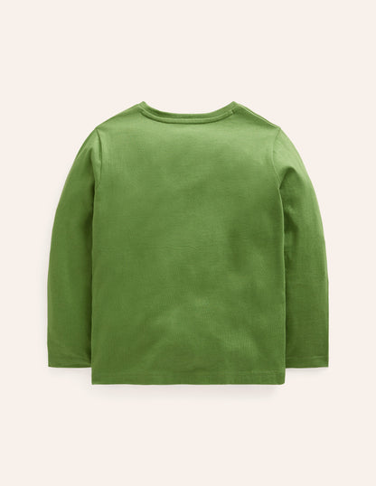 Superstitch T-shirt -Leaf Green Fox