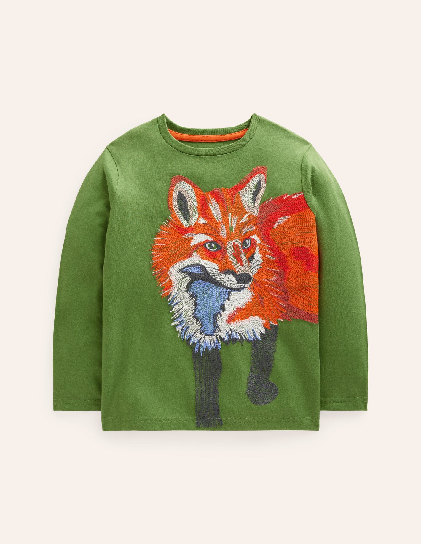 Superstitch T-shirt -Leaf Green Fox