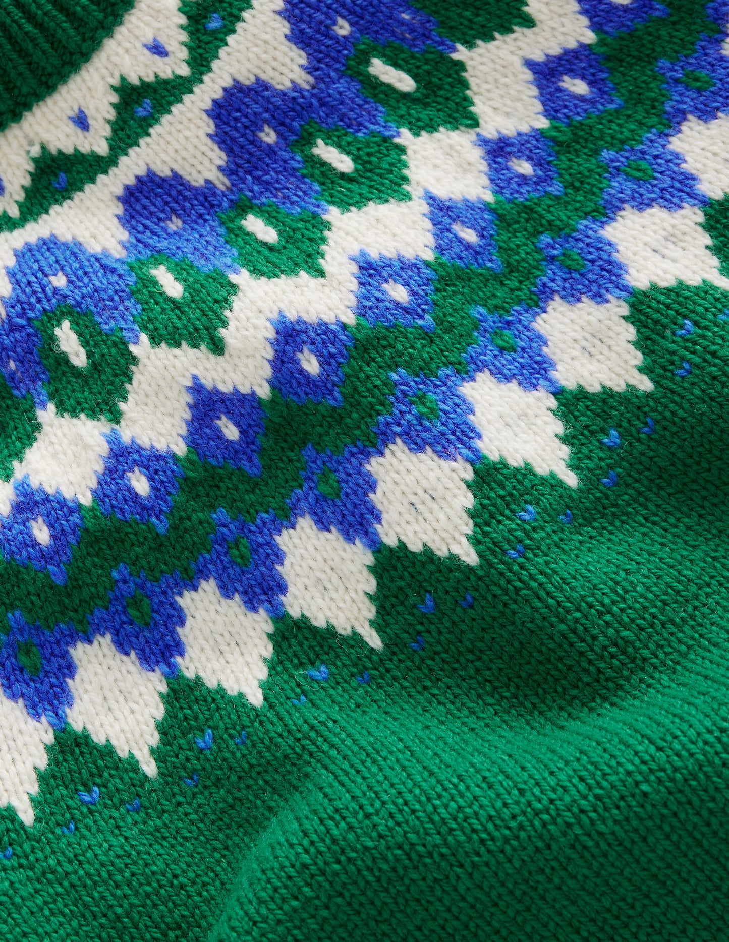 Fair Isle Jumper-Ivy Green