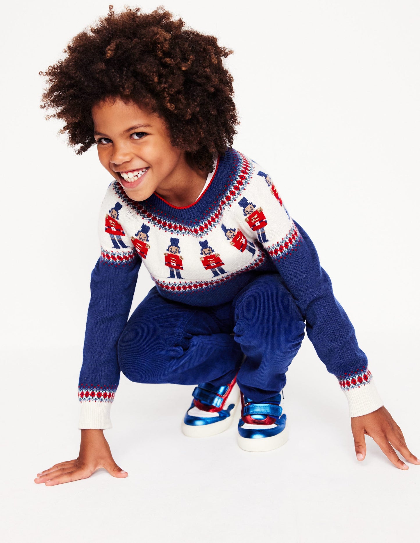 Fair Isle Jumper -Navy Nutcrackers