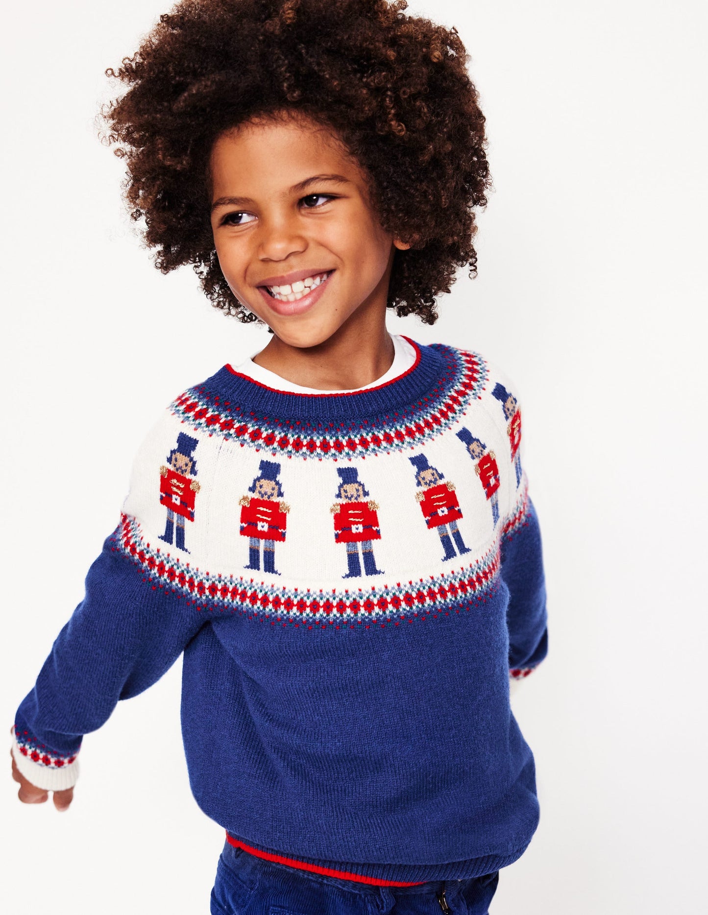 Fair Isle Jumper -Navy Nutcrackers