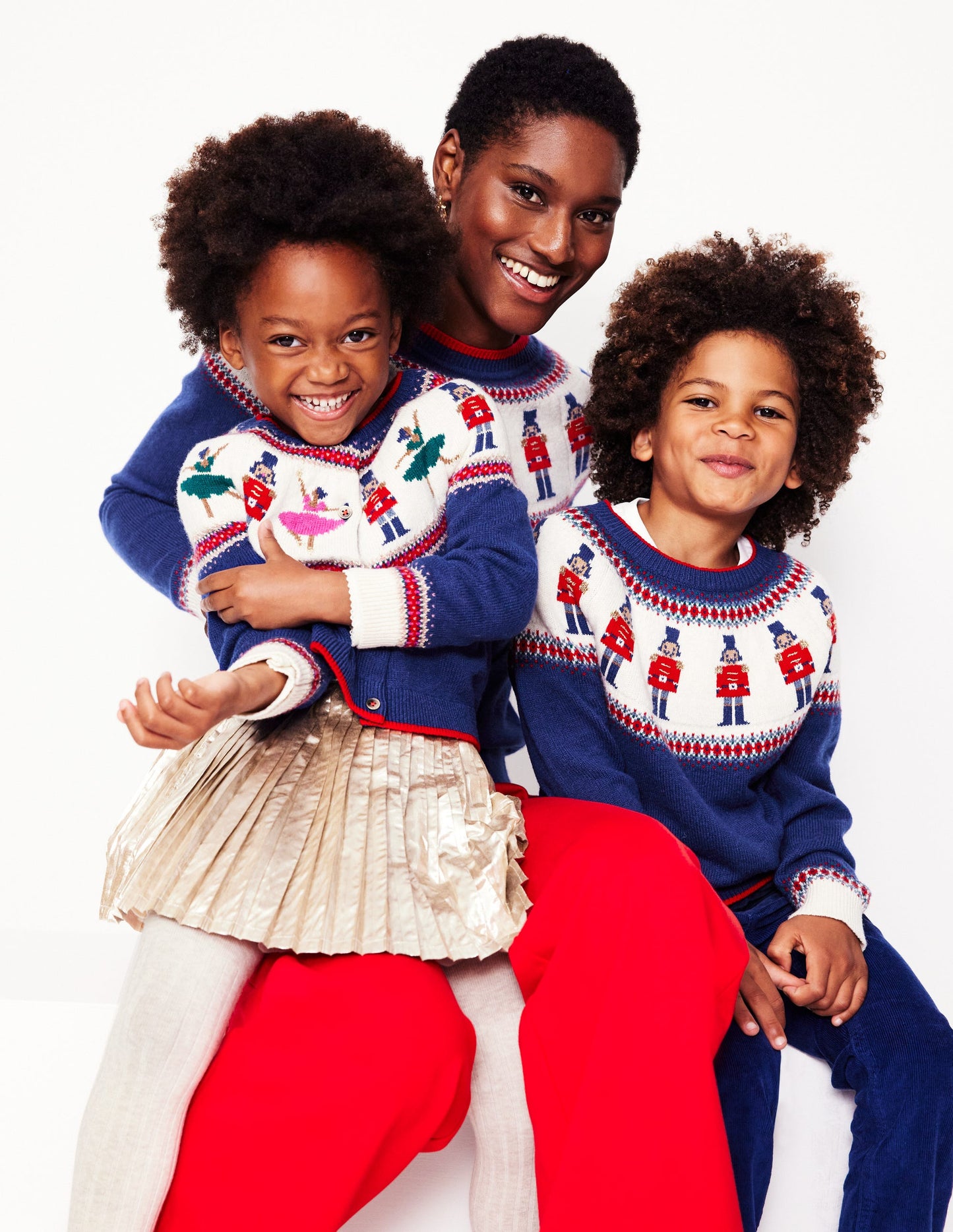 Fair Isle Jumper -Navy Nutcrackers