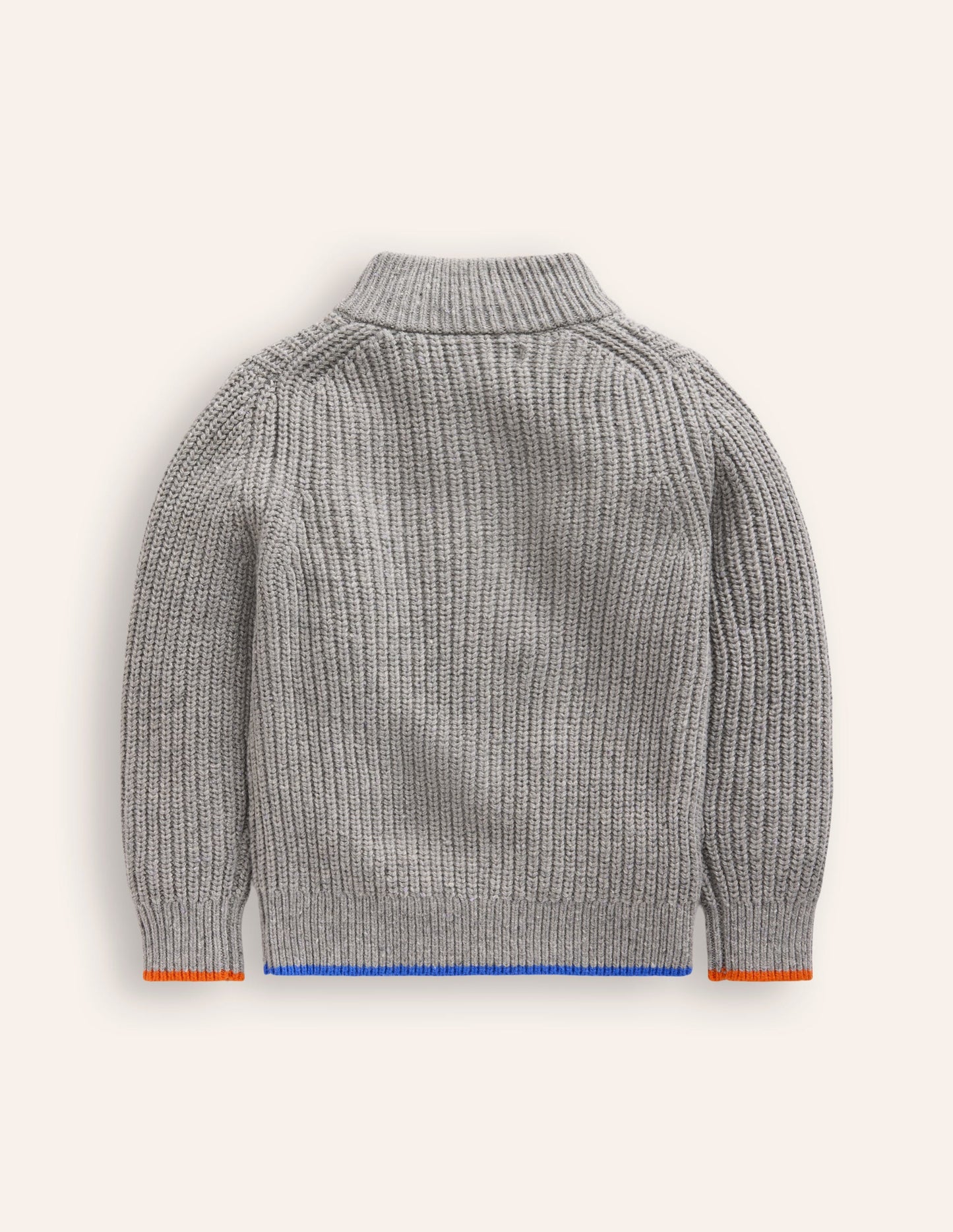 Heritage Half-Zip Jumper -Grey Marl