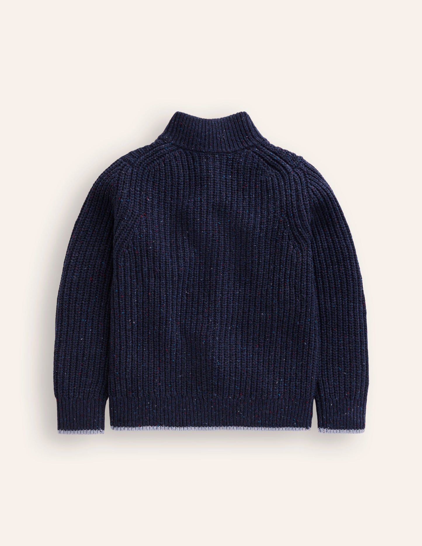 Heritage Half-Zip Jumper-Navy Neps