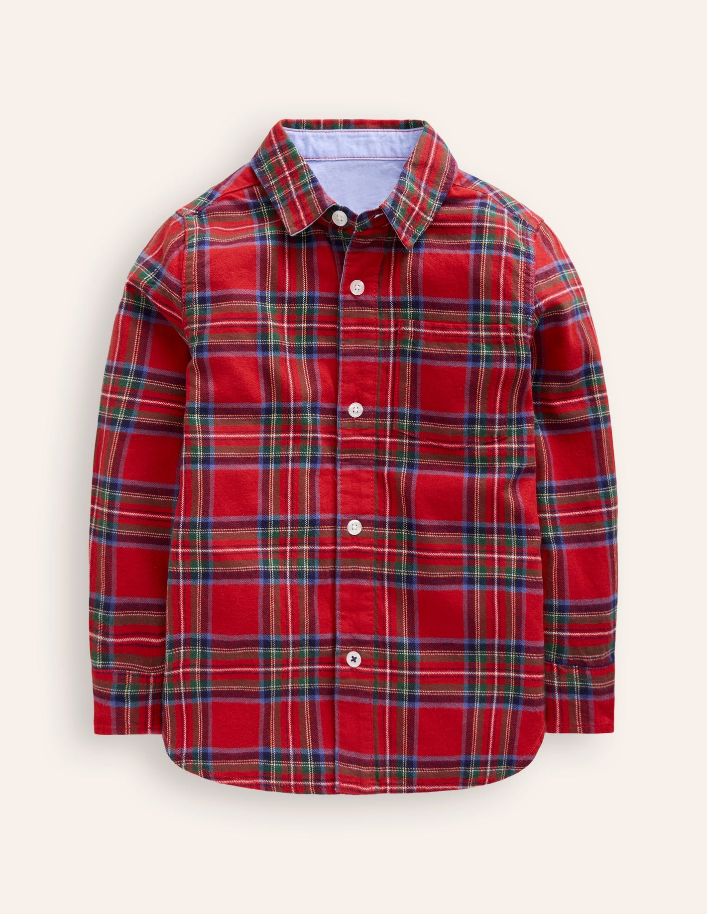 Cosy Cotton Check Shirt -Red Check