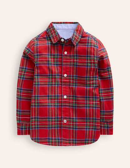 Cosy Cotton Check Shirt -Red Check