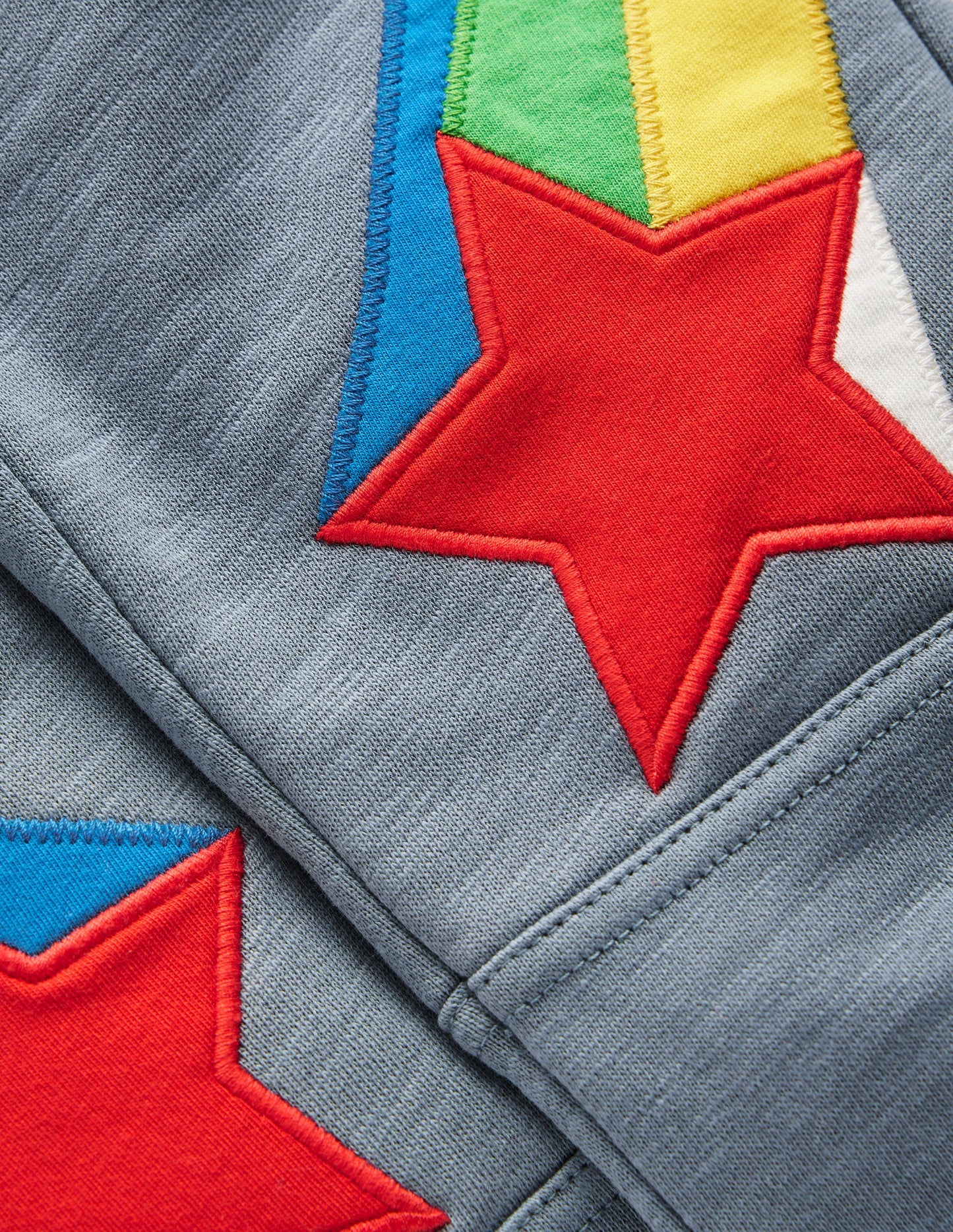 Warrior Knee Joggers -Cobble Grey Rainbow Star