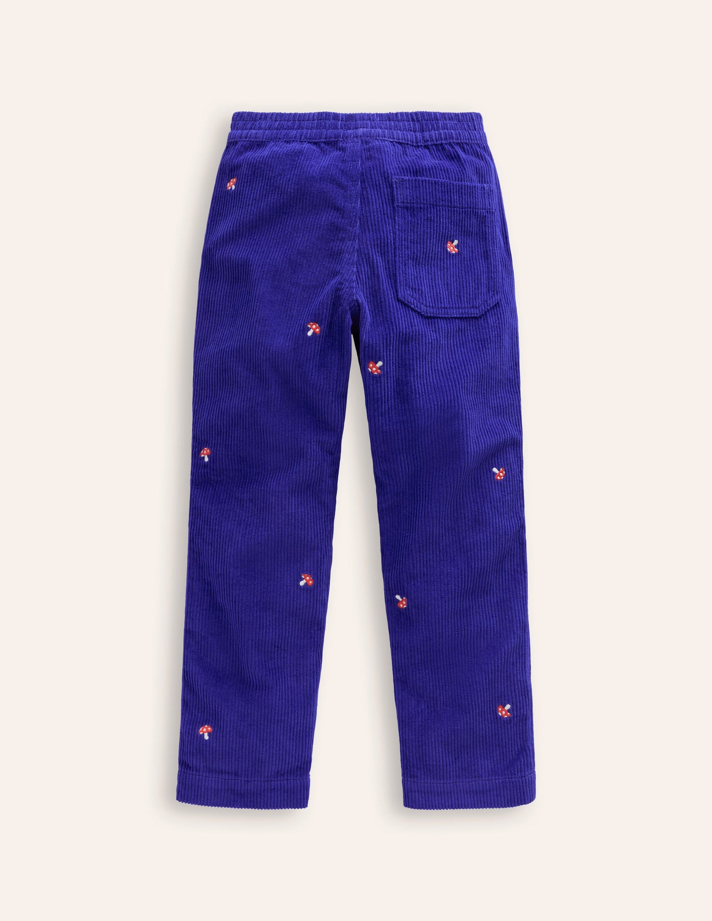 Pull-On Cord Trousers -Sapphire Blue Toadstool