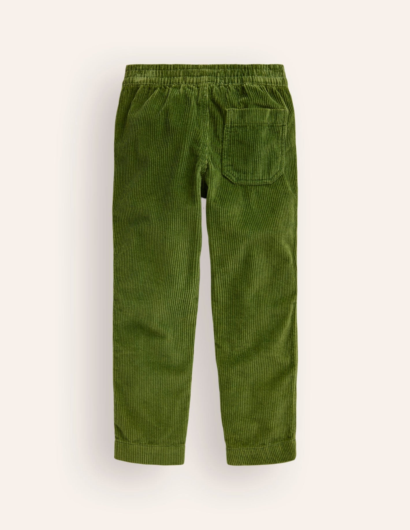 Pull-On Cord Trousers -Leaf Green