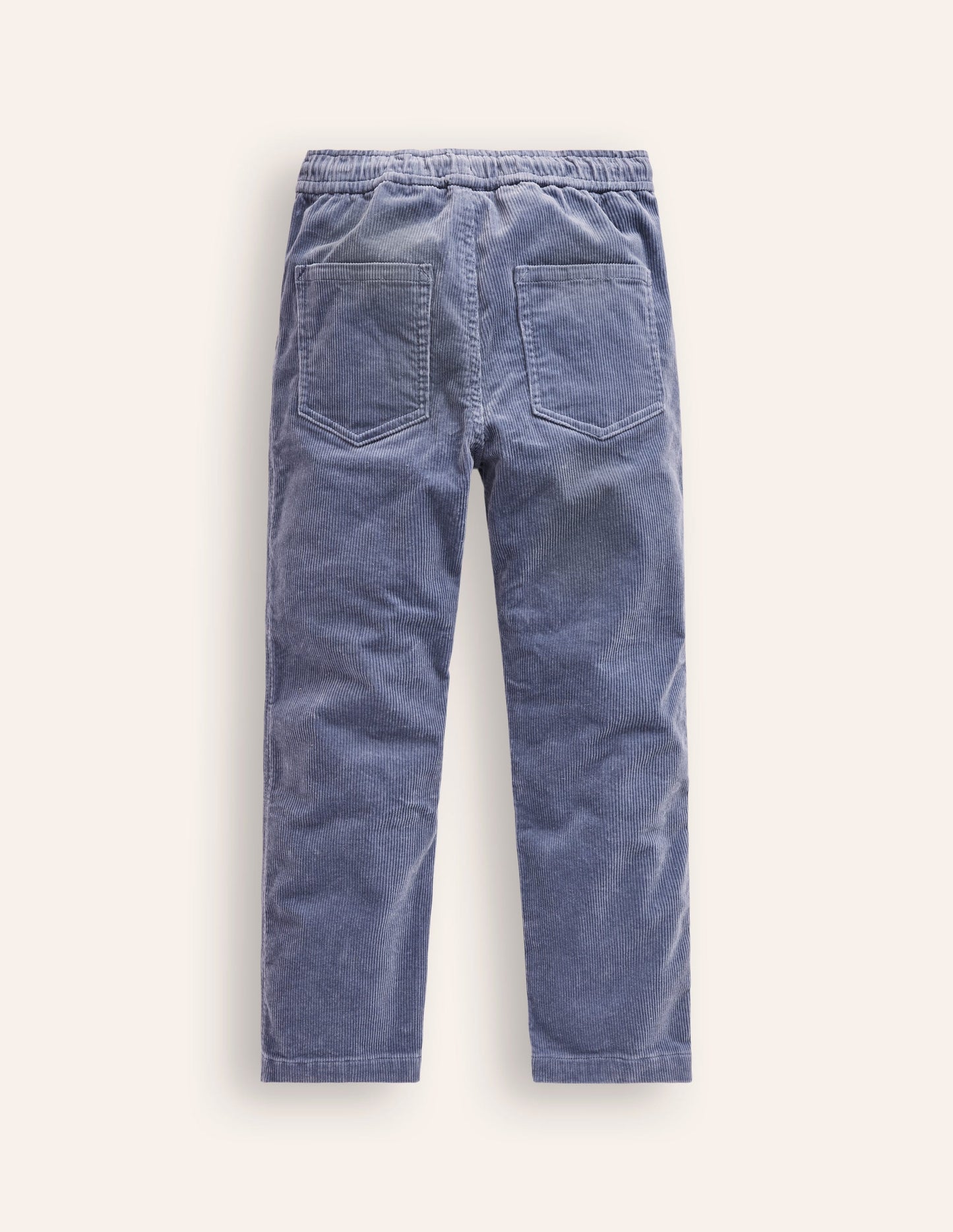 Slim Pull-On Trousers-Ash Grey Cord