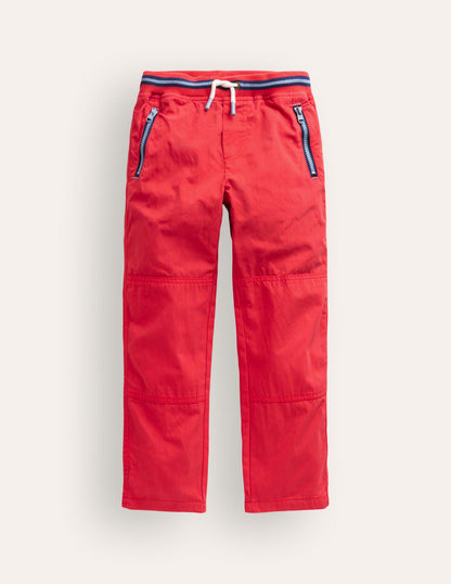 Cosy Lined Trousers-Poppy Red