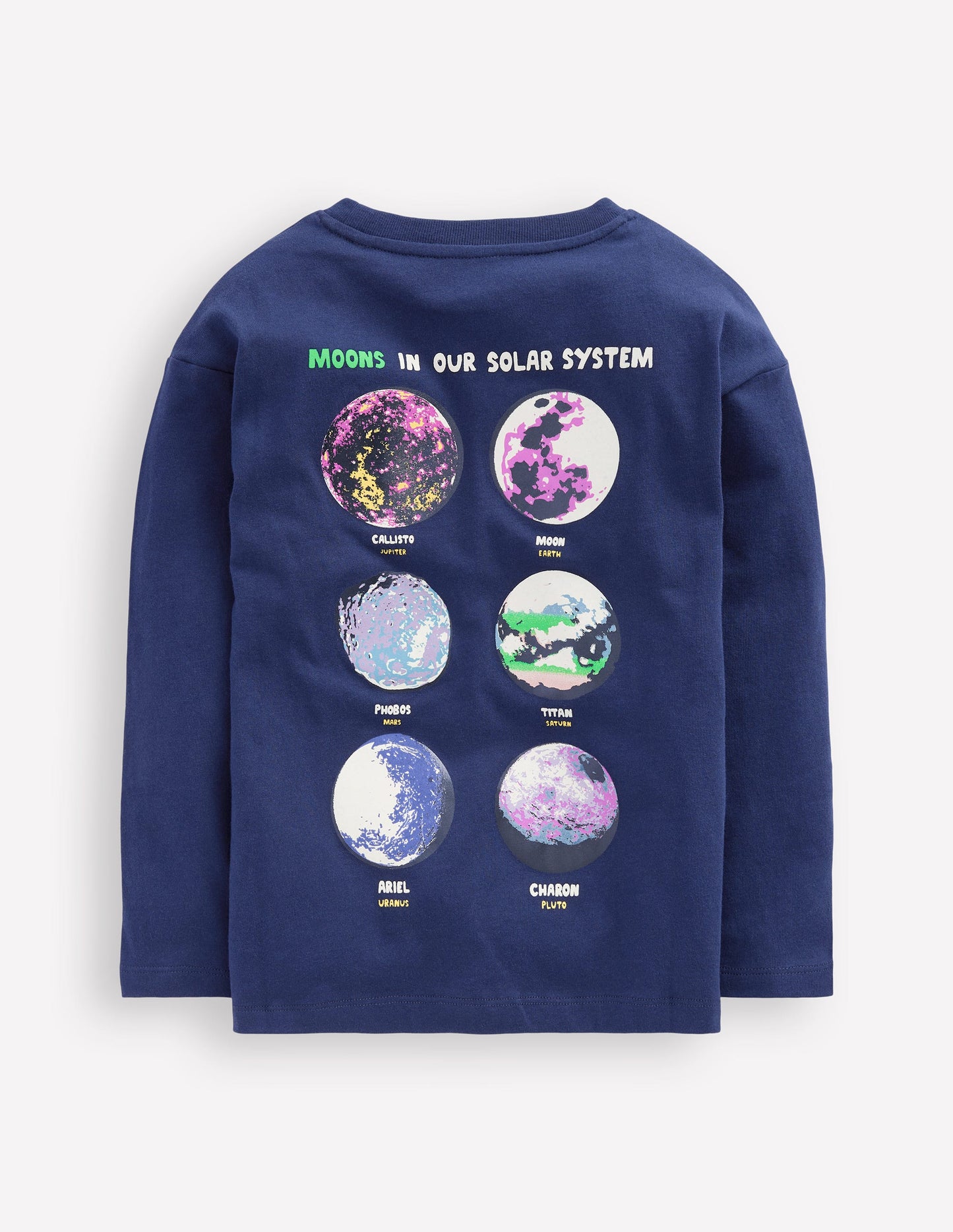 Educational T-Shirt -College Navy Planets