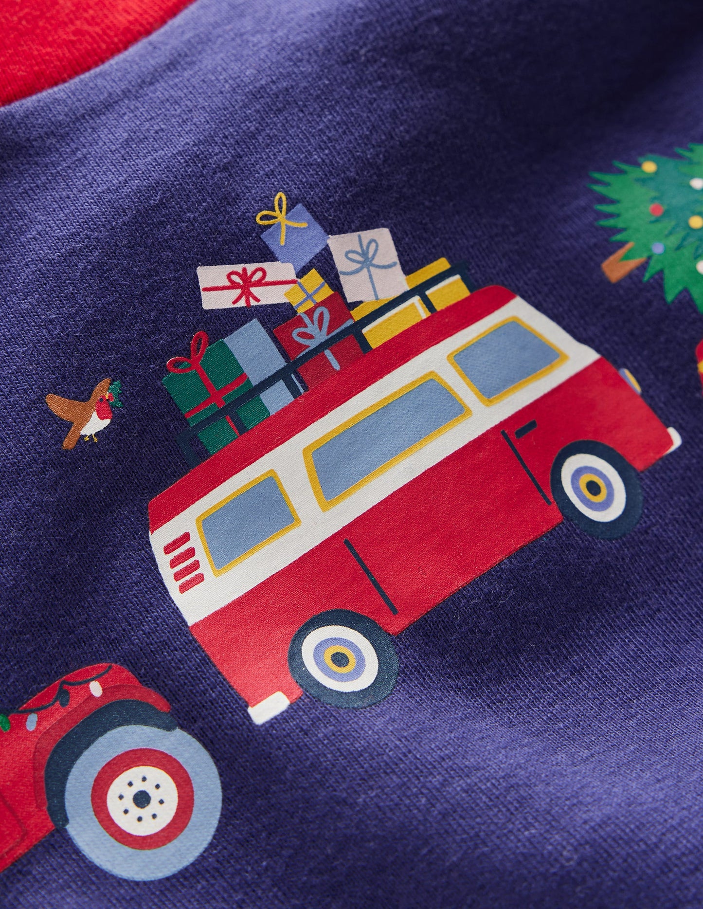 Snug Long John Pyjamas -Christmas Cars