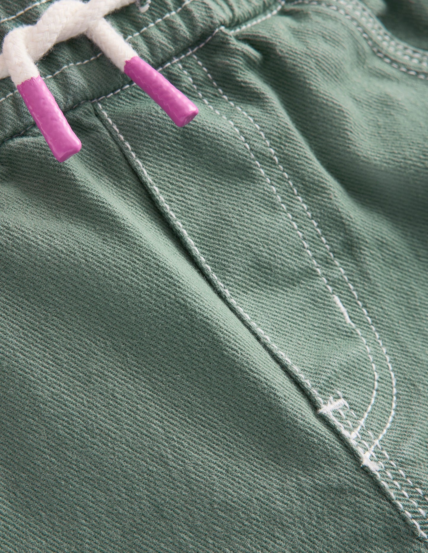 Pull-On Pocket Trousers-Spruce Green