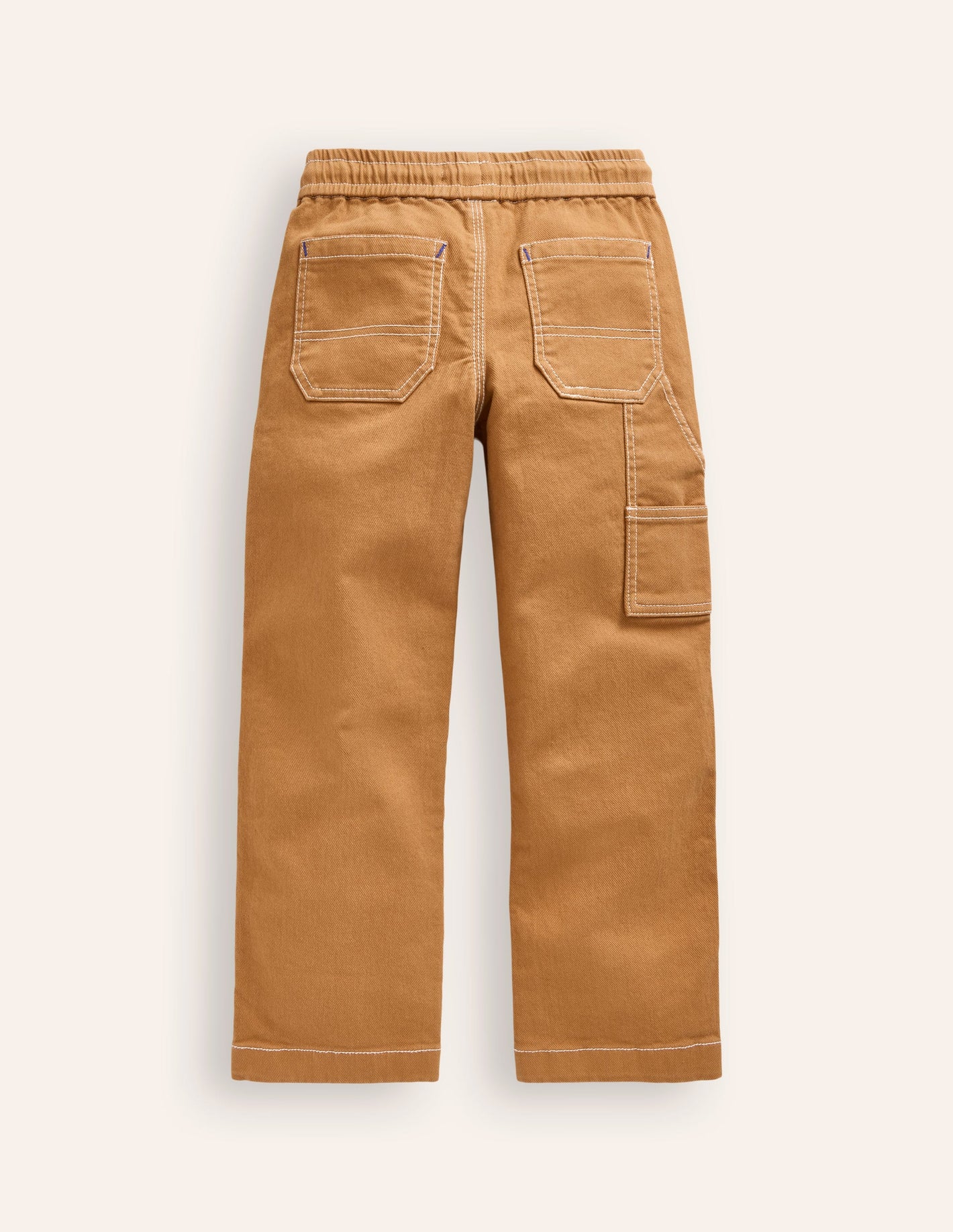 Pull-On Pocket Trousers-Butterscotch Brown