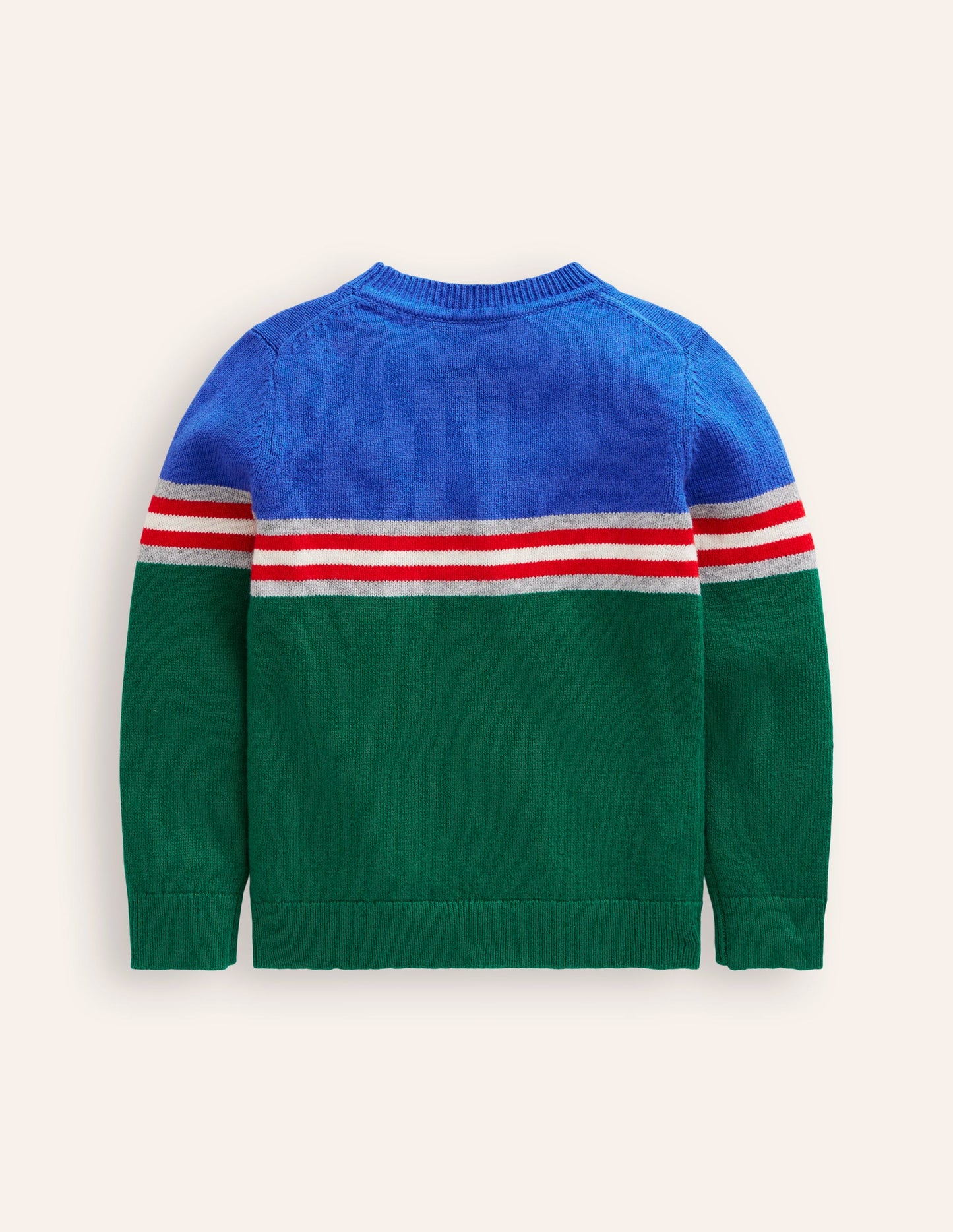 Colour Block Jumper-Ivy Green