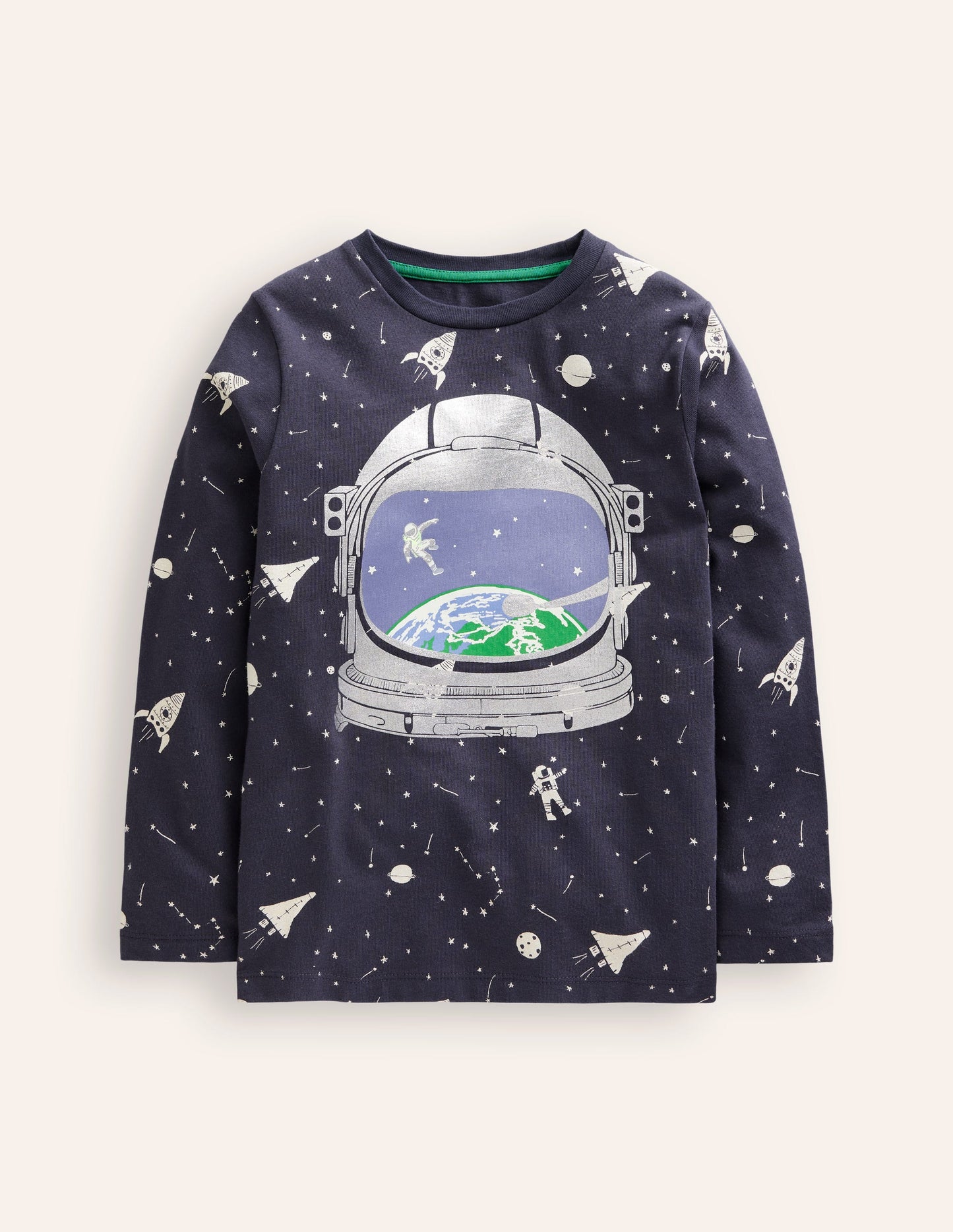 Glow-In-The-Dark T-Shirt -Smoke Astronaut