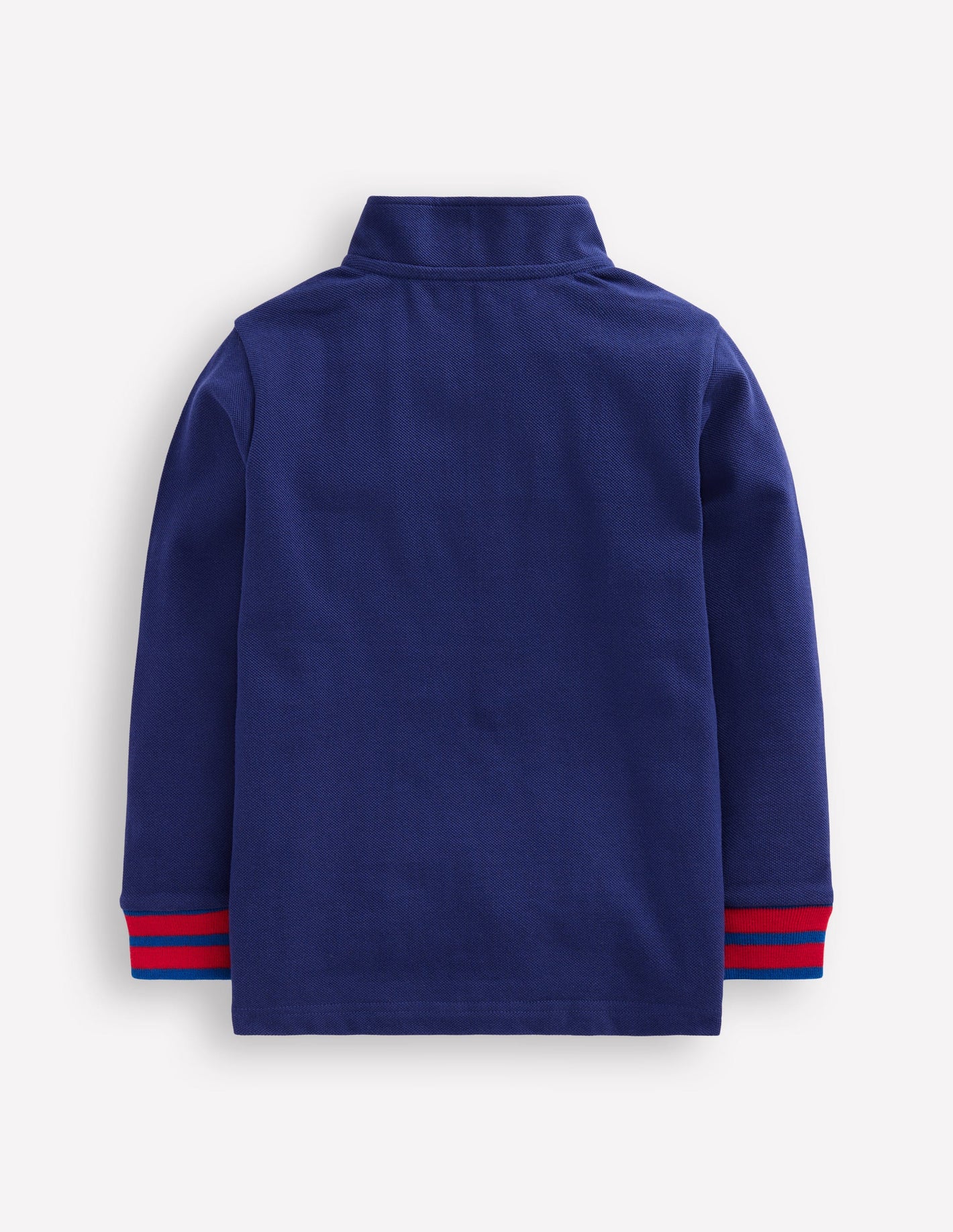 Pique Polo Half Zip -Starboard Blue