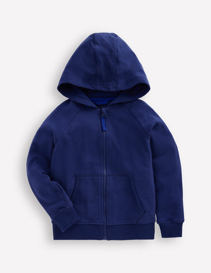 Rainbow Zip-Up Hoodie -Starboard Blue Sun Back