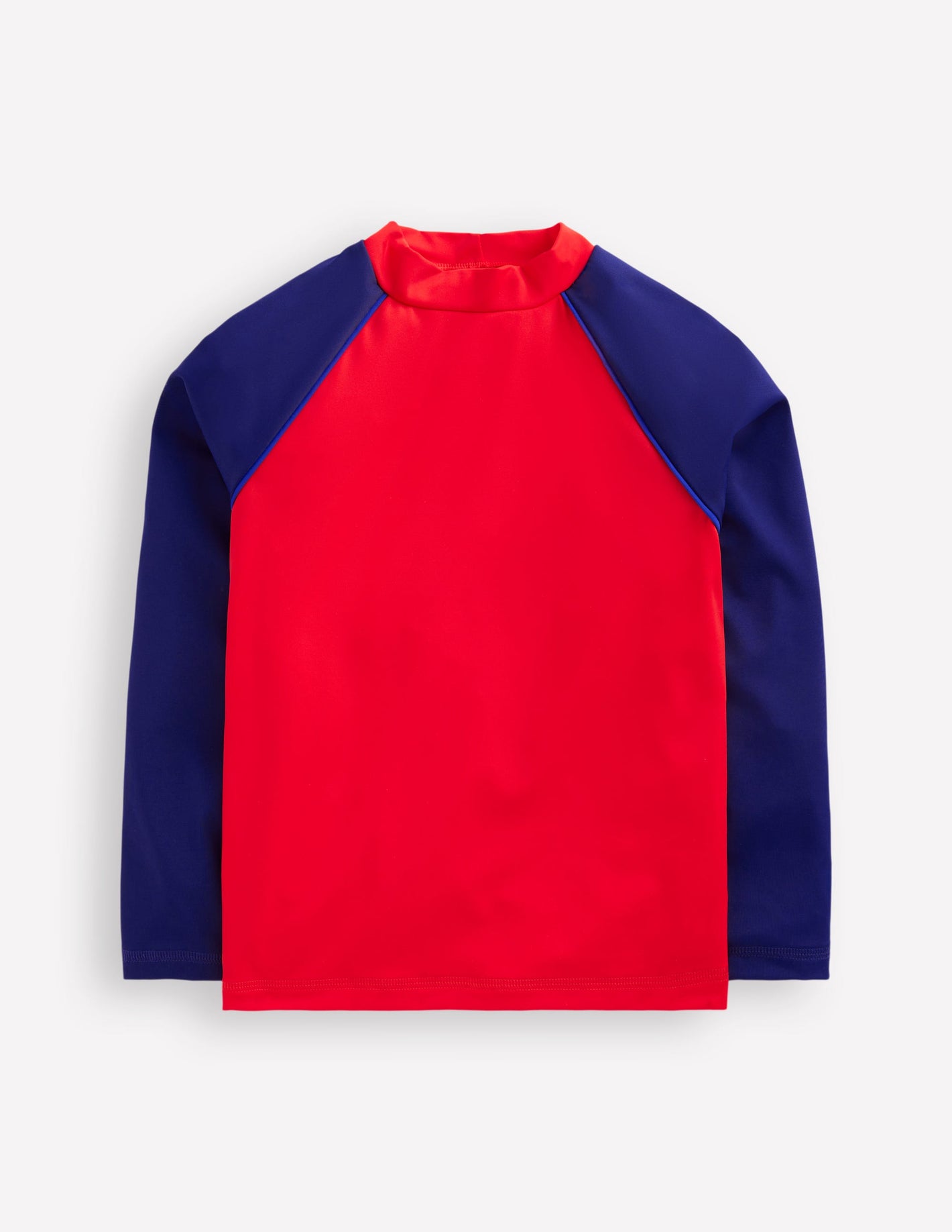 Colour Block Rash Vest -Poppy Red