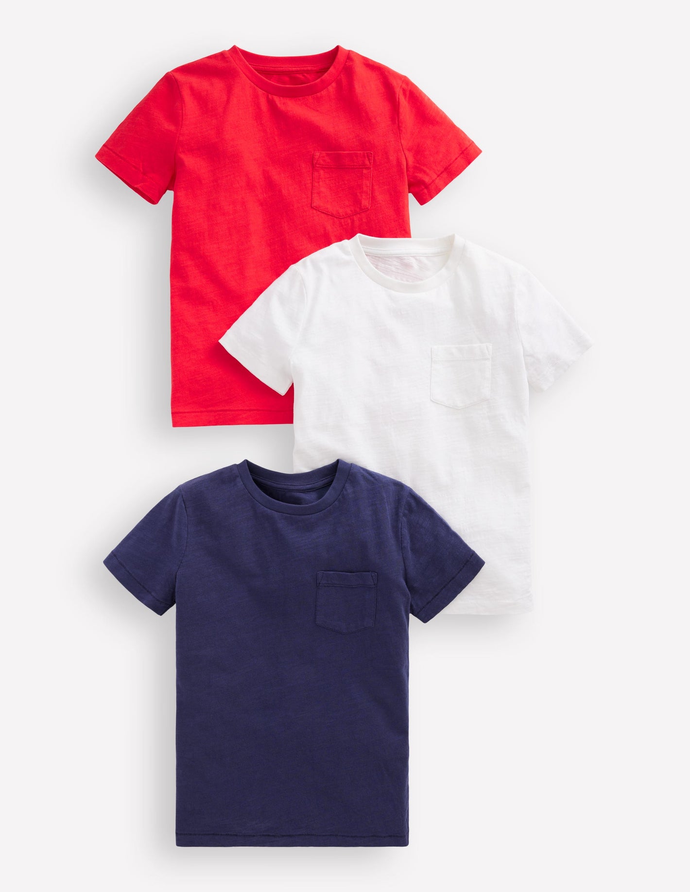 3-Pack Washed Slub T-Shirts -Classic Multi Pack