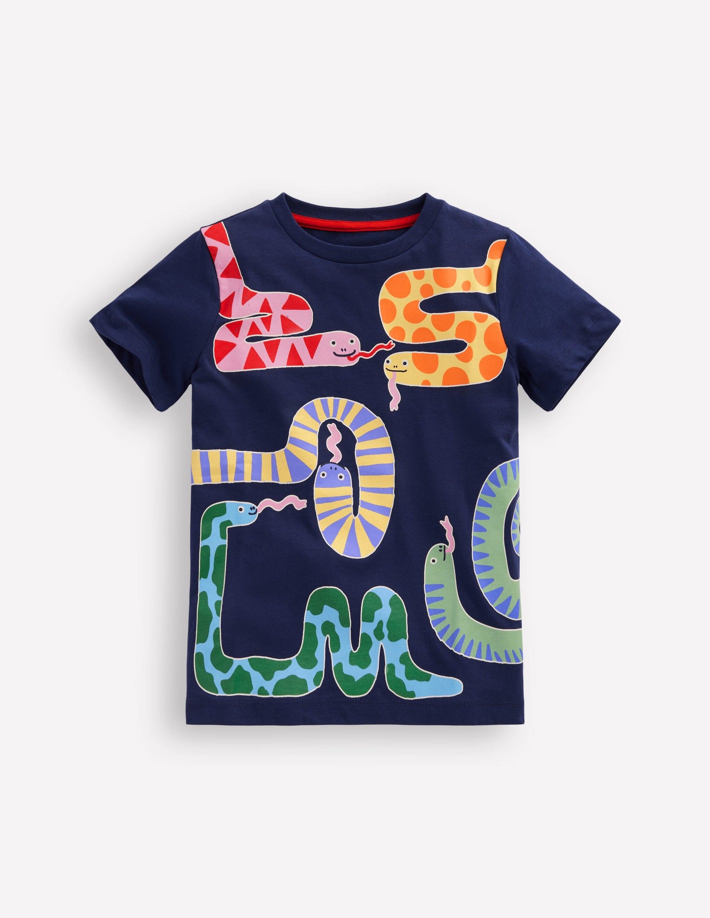 Short Sleeve GITD T-shirt -College Navy Snakes