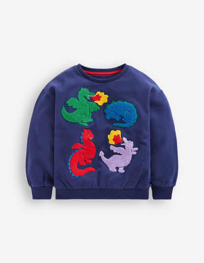 Fun Sweatshirt-Starboard Blue Dragons