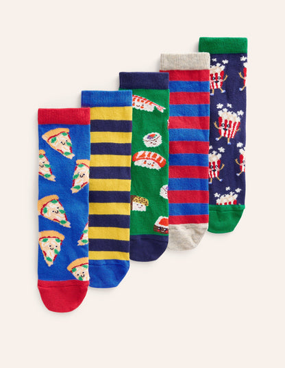 Socks 5 Pack-Multi Food