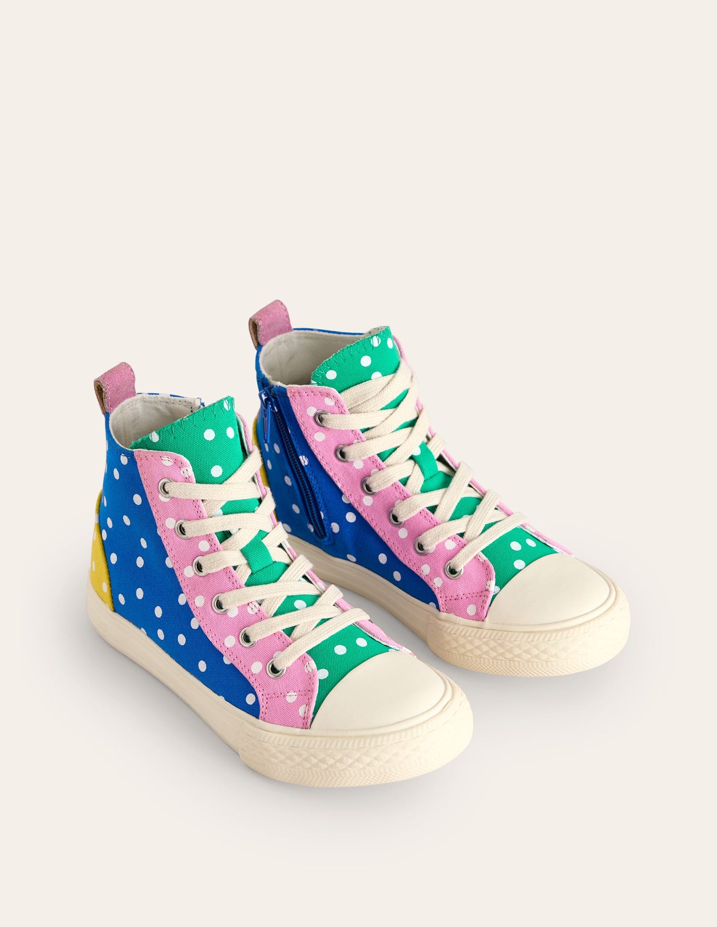 Canvas High Tops-Multi Spots