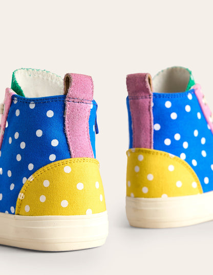 Canvas High Tops-Multi Spots